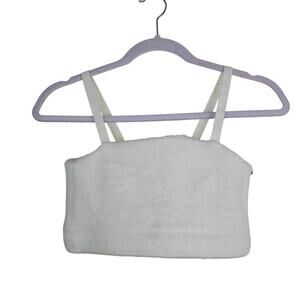 Gymshark Whitney Simmons Fuzzy Bandeau Top Size S